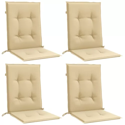 4db melange bézs szövet alacsony háttámlás székpárna 100x50x4cm