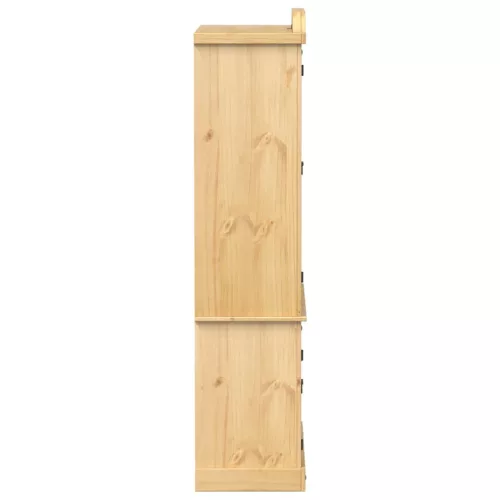 Corona tömör fenyőfa vitrinszekrény 103,5 x 42 x 180 cm