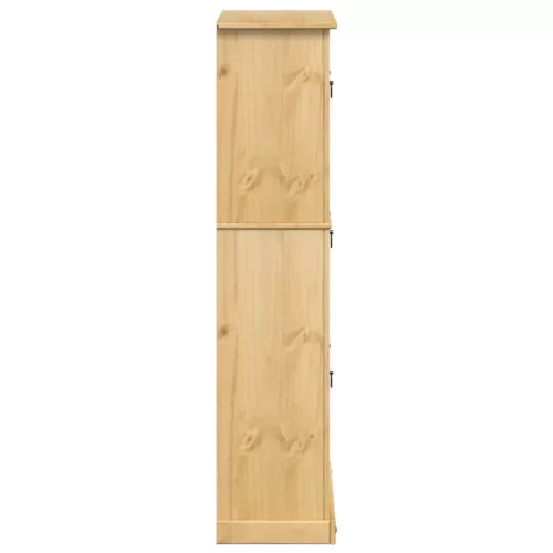Corona tömör fenyőfa cipőszekrény 99x32x138 cm
