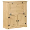 Corona tömör fenyőfa bortároló szekrény 97 x 45 x 114 cm