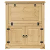 Corona tömör fenyőfa bortároló szekrény 97 x 45 x 114 cm