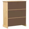 Corona tömör fenyőfa bortároló szekrény 97 x 45 x 114 cm