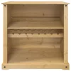 Corona tömör fenyőfa bortároló szekrény 107,5x51x105,5 cm