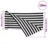 Antracitszürke és fehér HDPE belátásgátló háló 1 x 10 m 75 g/m²