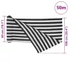 Antracitszürke és fehér HDPE belátásgátló háló 1 x 50 m 75 g/m²