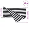 Antracitszürke és fehér HDPE belátásgátló háló 1,8x10m 150 g/m²
