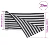 Antracitszürke és fehér HDPE belátásgátló háló 1,8x25m 150 g/m²