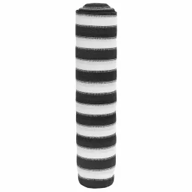   Antracitszürke és fehér HDPE belátásgátló háló 2 x 25m 150 g/m²