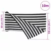 Antracitszürke és fehér HDPE belátásgátló háló 1x10 m 195 g/m²