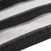 Antracitszürke és fehér HDPE belátásgátló háló 1,2x10m 195 g/m²