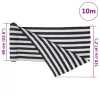 Antracitszürke és fehér HDPE belátásgátló háló 1,2x10m 195 g/m²