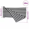 Antracitszürke és fehér HDPE belátásgátló háló 1,8x10m 195 g/m²
