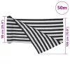 Antracitszürke és fehér HDPE belátásgátló háló 1,8x50m 195 g/m²