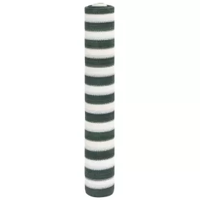   Zöld és fehér HDPE belátásgátló háló 1,2 x 25 m 75 g/m²