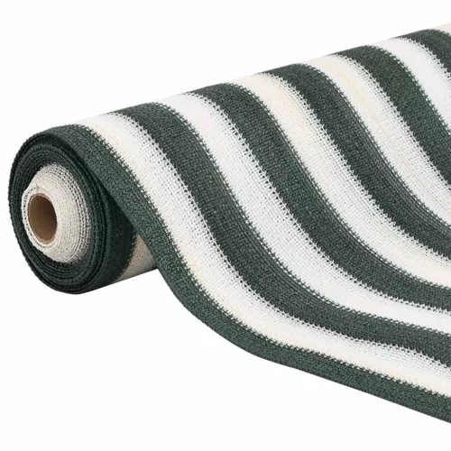 Zöld és fehér HDPE belátásgátló háló 1,2 x 25 m 75 g/m²