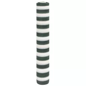   Zöld és fehér HDPE belátásgátló háló 1,5 x 10 m 75 g/m²