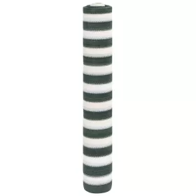   Zöld és fehér HDPE belátásgátló háló 1,5 x 25 m 75 g/m²
