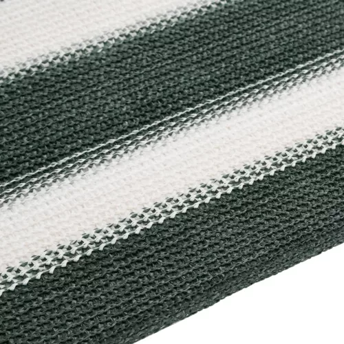 Zöld és fehér HDPE belátásgátló háló 1,5 x 50 m 75 g/m²