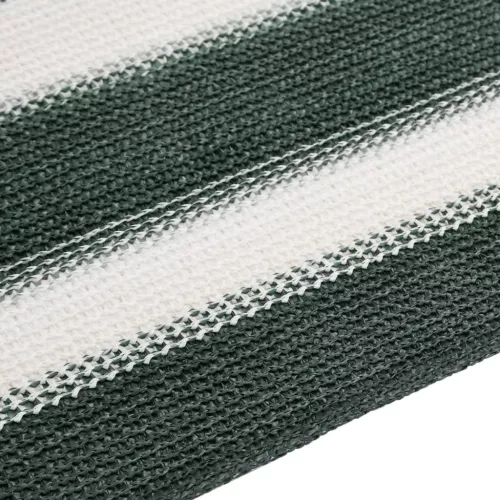 Zöld és fehér HDPE belátásgátló háló 1,8 x 10 m 75 g/m²