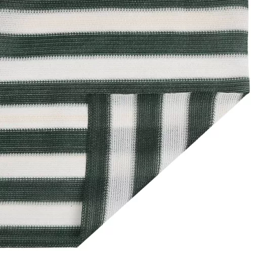Zöld és fehér HDPE belátásgátló háló 1,5 x 10 m 150 g/m²