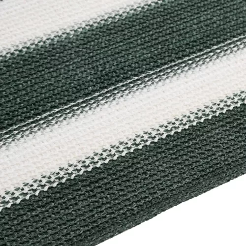 Zöld és fehér HDPE belátásgátló háló 1,8 x 10 m 195 g/m²