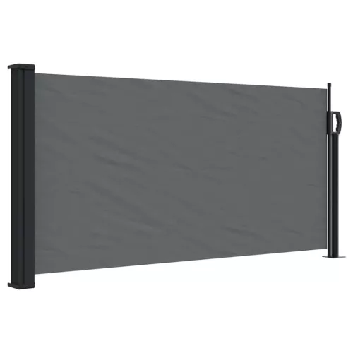 Antracitszürke behúzható oldalsó napellenző 100 x 300 cm