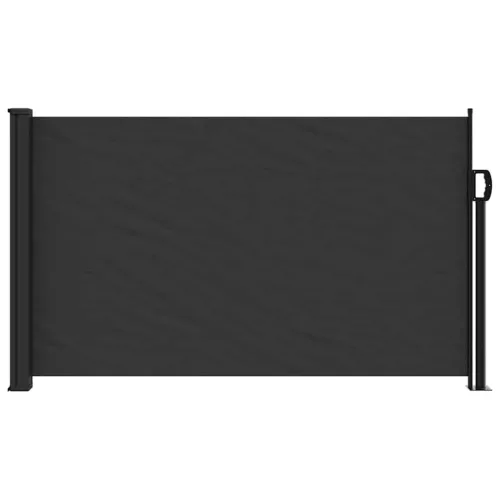 Fekete behúzható oldalsó napellenző 117 x 300 cm