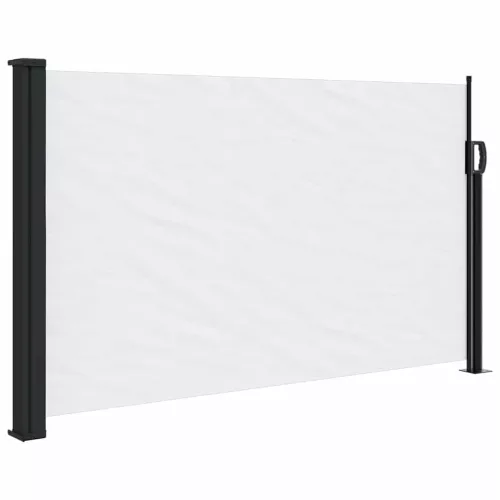 Fehér behúzható oldalsó napellenző 117 x 300 cm