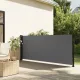 Antracitszürke behúzható oldalsó napellenző 117 x 300 cm