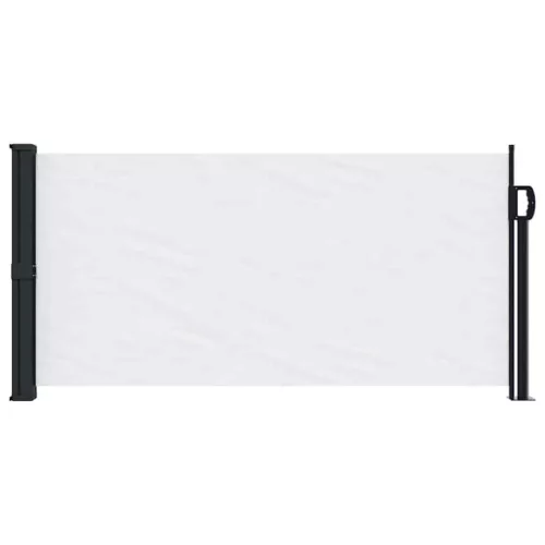 Fehér behúzható oldalsó napellenző 100 x 500 cm