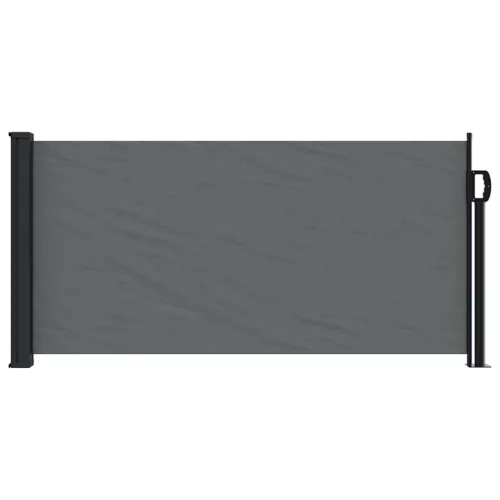 Antracitszürke behúzható oldalsó napellenző 100 x 500 cm