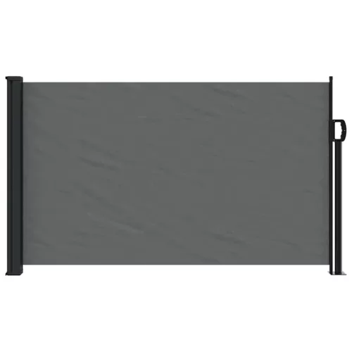 Antracitszürke behúzható oldalsó napellenző 120 x 500 cm