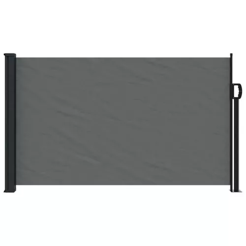 Antracitszürke behúzható oldalsó napellenző 120 x 500 cm