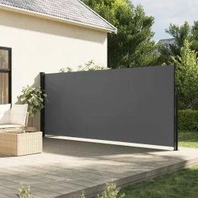   Antracitszürke behúzható oldalsó napellenző 180 x 500 cm