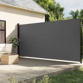   Antracitszürke behúzható oldalsó napellenző 200 x 500 cm