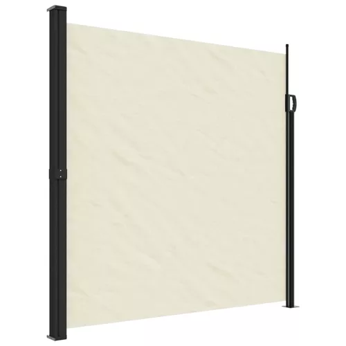 Krémszínű behúzható oldalsó napellenző 200 x 600 cm