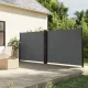 Antracitszürke behúzható oldalsó napellenző 180 x 600 cm