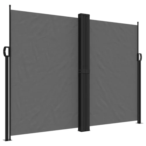 Antracitszürke behúzható oldalsó napellenző 180 x 600 cm