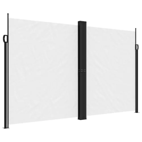 Fehér behúzható oldalsó napellenző 200 x 600 cm