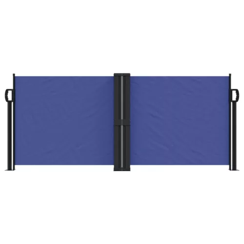 Kék behúzható oldalsó napellenző 100 x 1000 cm