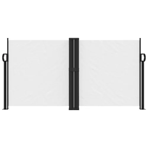 Fehér behúzható oldalsó napellenző 120 x 1000 cm