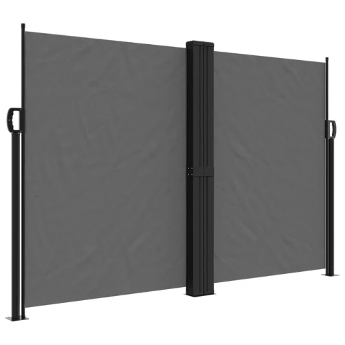 Antracitszürke behúzható oldalsó napellenző 160 x 1000 cm