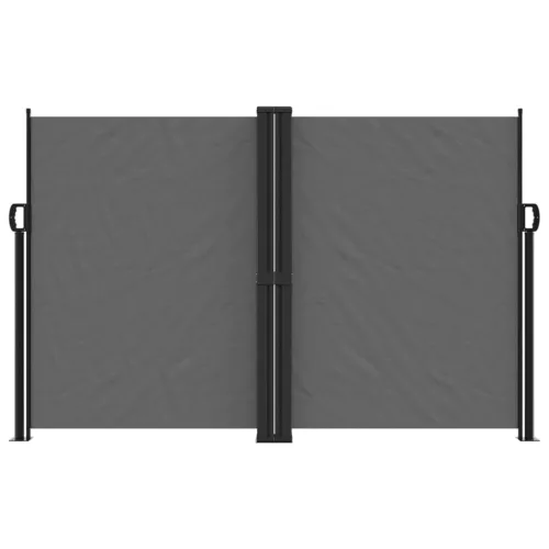 Antracitszürke behúzható oldalsó napellenző 160 x 1000 cm