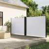 Fehér behúzható oldalsó napellenző 160x1000 cm