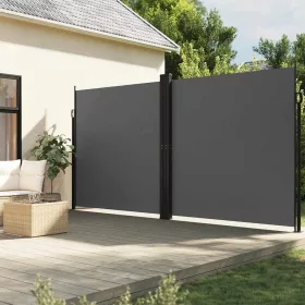   Antracitszürke behúzható oldalsó napellenző 200 x 1000 cm