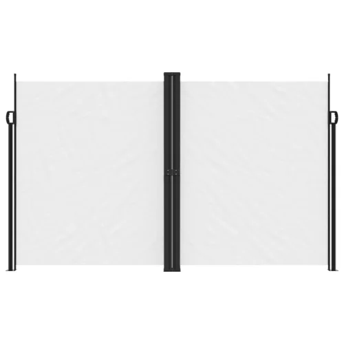 Fehér behúzható oldalsó napellenző 200 x 1000 cm