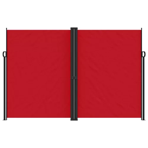 Piros behúzható oldalsó napellenző 220 x 1000 cm