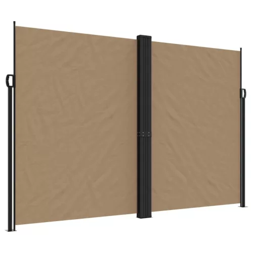 Tópszínű behúzható oldalsó napellenző 220 x 1000 cm