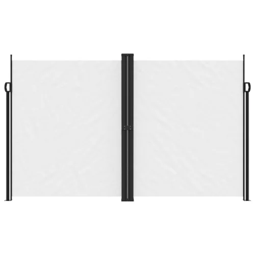 Fehér behúzható oldalsó napellenző 200 x 1200 cm