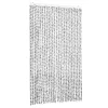 Világosszürke és sötétszürke zsenília rovarfüggöny 118x220 cm